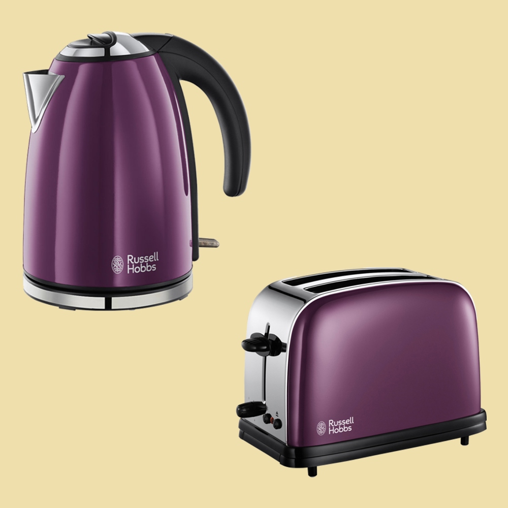 Russell Hobbs Set Purple Passion Wasserkocher 1894570 + Toaster