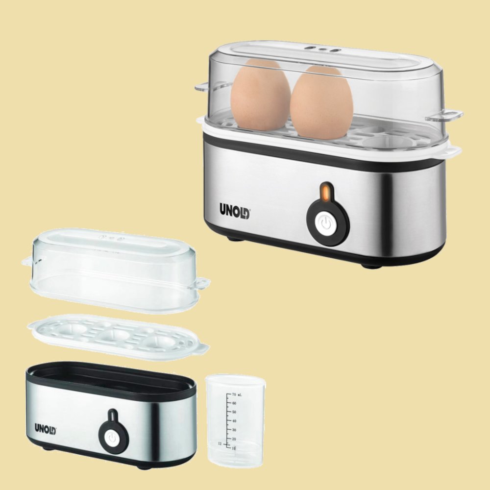 Unold Eierkocher Mini 38610 - für bis zu 3 Eier